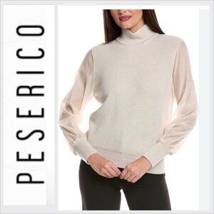Peserico Wool, Silk, & Cashmere-Blend Sweater 44